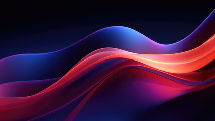 Fototapete - Abstract Motion: Blue Wave Pattern with Flowing Smoke