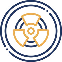 Vector Icon Nuclear Energy, Radiation, Alert, Radioactive, Healthcare, Environment