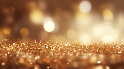 Poster - christmas background. golden holiday abstract glitter defocused background with blinking stars. blur