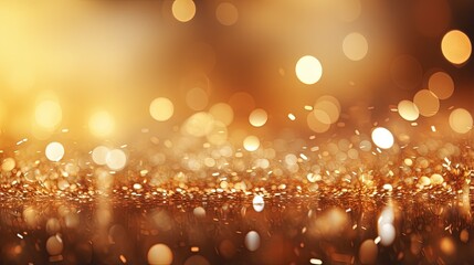 Poster - christmas background. golden holiday abstract glitter defocused background with blinking stars. blur