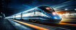 © Adrian Grosu - High speed train in motion. High speed transportation concept.
