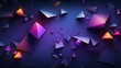 Neon Shapes Background, Abstract Background with Neon Shards
