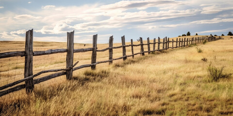 Wall Mural - US border fence