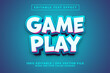 © Nadhifa Creative - Game Play 3d Editable Text Effect Cartoon Style Premium Vector