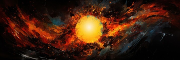 Poster - Scientific display of celestial wonder: full solar and lunar eclipse background.