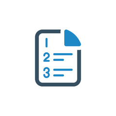 examination sheet icon vector illustration