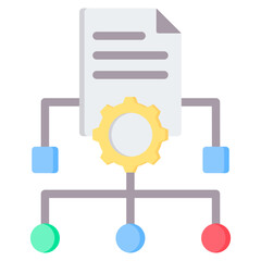Poster - Governance Frameworks Flat Icon