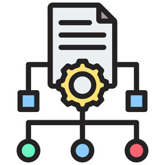 Poster - Governance Frameworks Outline Color Icon
