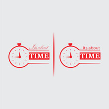 Alarm Clock Logo Vector Template, Creative Domino Logo Design Concepts.
