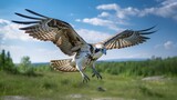 Fototapeta Niebo - Flying eagle