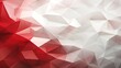 Abstract triangular design of the national flag of Poland. Polygonal texture of red and white