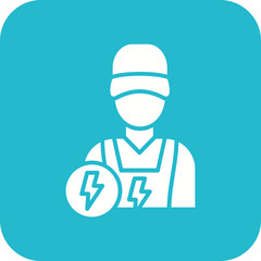 Poster - Electrician Icon