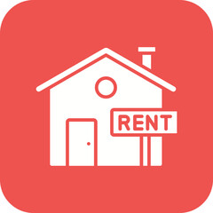 Wall Mural - Rent House Icon