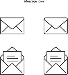 Poster - Envelope Icon vector isolated on white background. letter icon