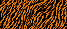Tiger Skin Print Seamless Hand Drawn Pattern 
