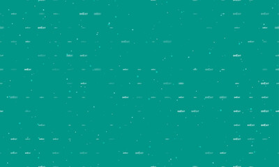 Poster - Seamless background pattern of evenly spaced white brexit symbols of different sizes and opacity. Vector illustration on teal background with stars