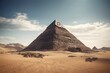 Pyramid in the middle of the desert