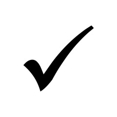 Fototapete - Check mark icon vector. Check mark sign symbol vector. Check mark vector icon illustration isolated on white background