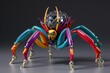 A spider donned in flashy clothing and footwear. Generative AI