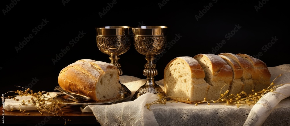 Communion bread in the Mass is sacred Stock Photo | Adobe Stock