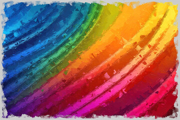 Wall Mural - abstract colorful artistic grunge background with rainbow colors and a gray border