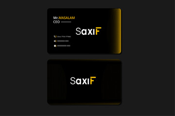 Wall Mural - illustration of a card business card ,corporate design ,black .