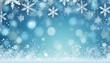 © Kseniia - Winter year with snowflakes with place for text. Banner, screensaver and greeting card, boke