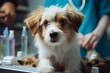 Pet health care A vet examines dogs, cats, kittens, and puppies, offering check ups and vaccinations