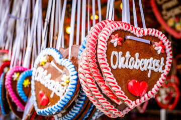 Wall Mural - typical ginger bread heart