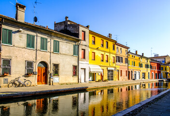 Poster - famous old town of comacchio in italy