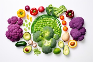 Wall Mural - green Vegetables Creative layout