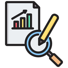 Poster - Case Studies Outline Color Icon