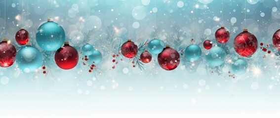 Poster - christmas abstract background generative ai