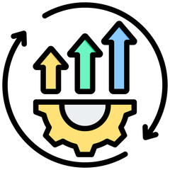 Poster - Continuous Improvement Outline Color Icon