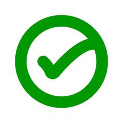 Aufkleber - Round check box icon. completion. Vector.