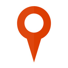 Poster - Simple map pin icon. Location information and the current location icon. Vector.