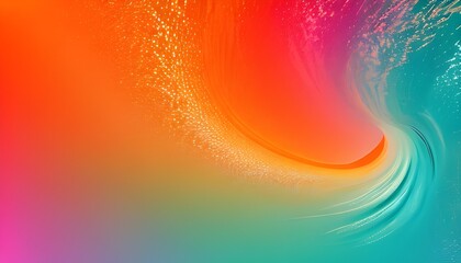 Leinwandbilder - Vibrant and colorful liquid wave with dynamic movement and flowing energy.