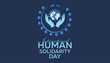 © Rabin - Vector illustration on the theme of international human solidarity day observed each year during December. observed each year during December banner, Holiday, poster, card and background design.
