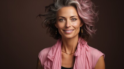 Wall Mural - Portrait of a middle-aged woman