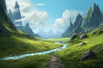 Wall Mural - Amazing Fantasy Landscape