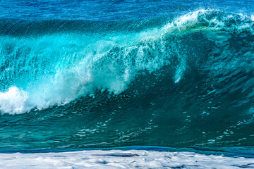 Wall Mural - Colorful Large Wave Waimea Bay North Shore Oahu Hawaii