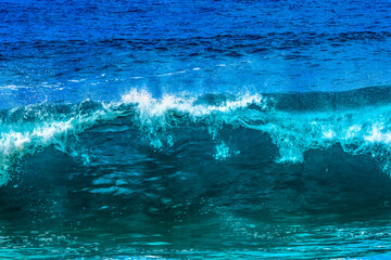 Wall Mural - Colorful Large Wave Waimea Bay North Shore Oahu Hawaii