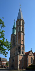 Sticker - Historical Church in the Town Braunschweig, Lower Saxony