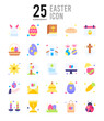 © Icon - 25 Easter Flat icon pack. vector illustration.