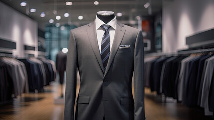 Wall Mural - Business men's suit in store.