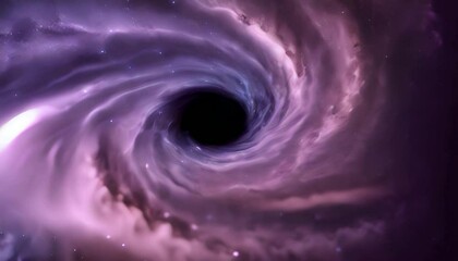 Wall Mural - glittering cosmic nebula with a massive black hole at the center. abstract background and wallpaper.