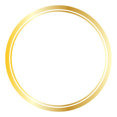 Wall Mural - gold frame circle