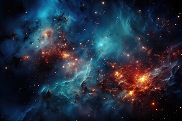 Wall Mural - space or galaxy colourful background. generative ai