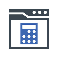 Poster - Calculator interface icon