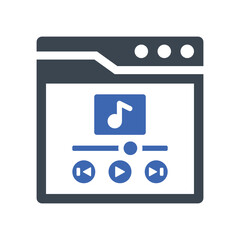 Sticker - Music player interface icon